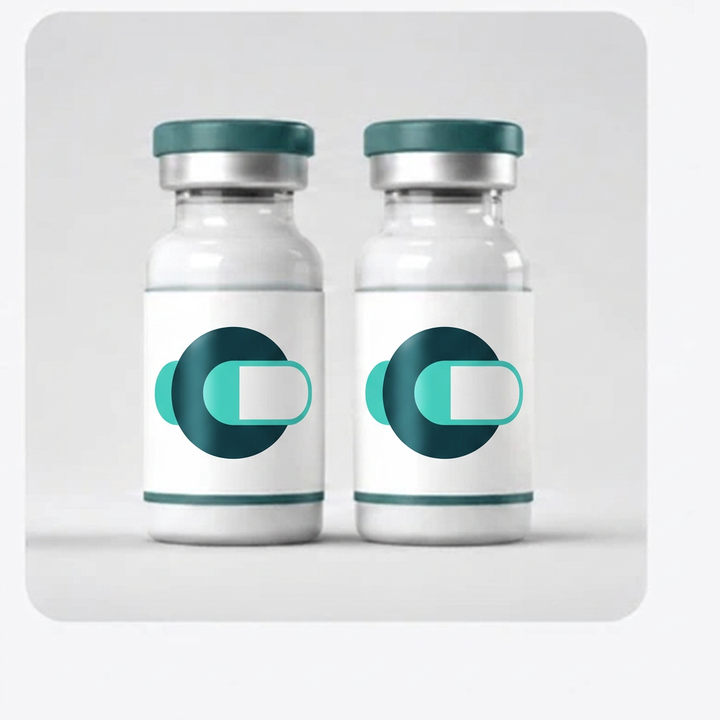 Compounded tirzepatide vials with discreet CNM branding