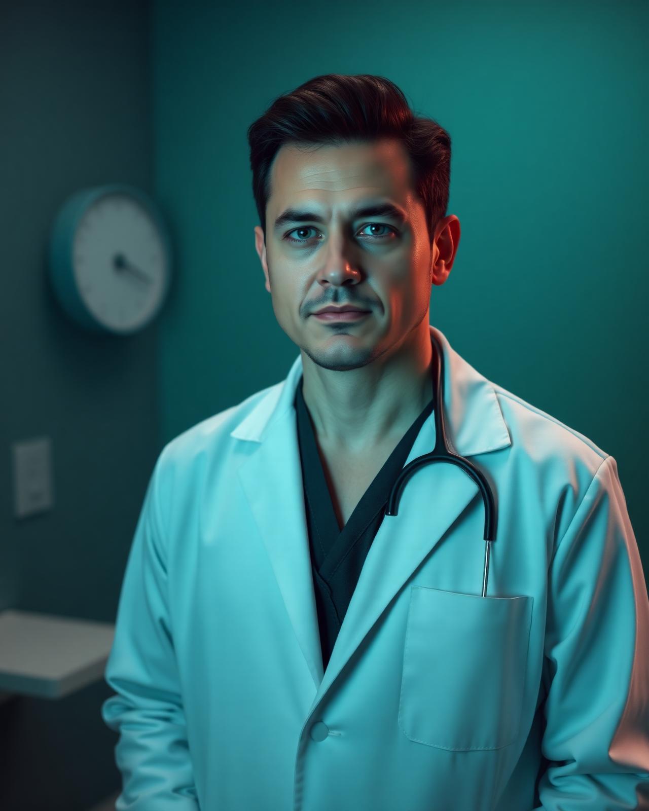 Board-certified physician in a modern clinical setting